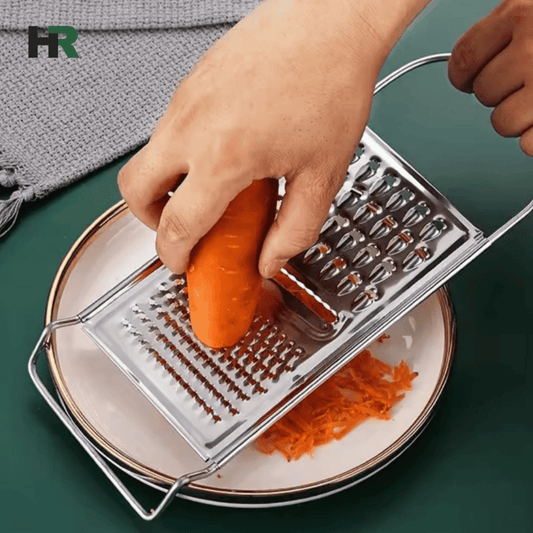 Stainless Steel Multi‑Function Grater | Kitchen Vegetable Slicer for Potato & Carrot