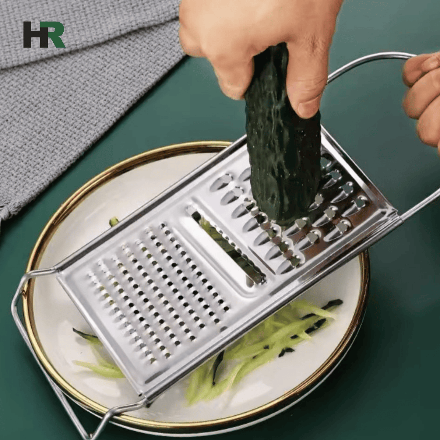 Stainless Steel Multi‑Function Grater | Kitchen Vegetable Slicer for Potato & Carrot