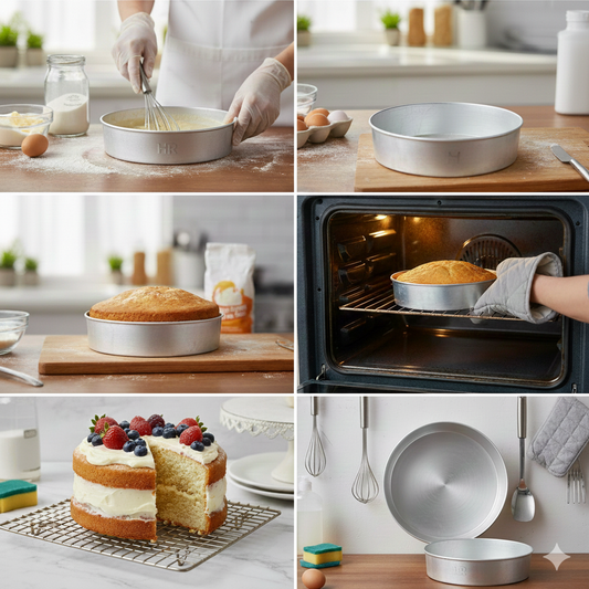 Aluminum Round Cake Pans (2.5 inch Height)