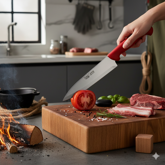 ZBK High Quality Knife, Butcher Knife, 100% Stainless Steel, 9 Inch