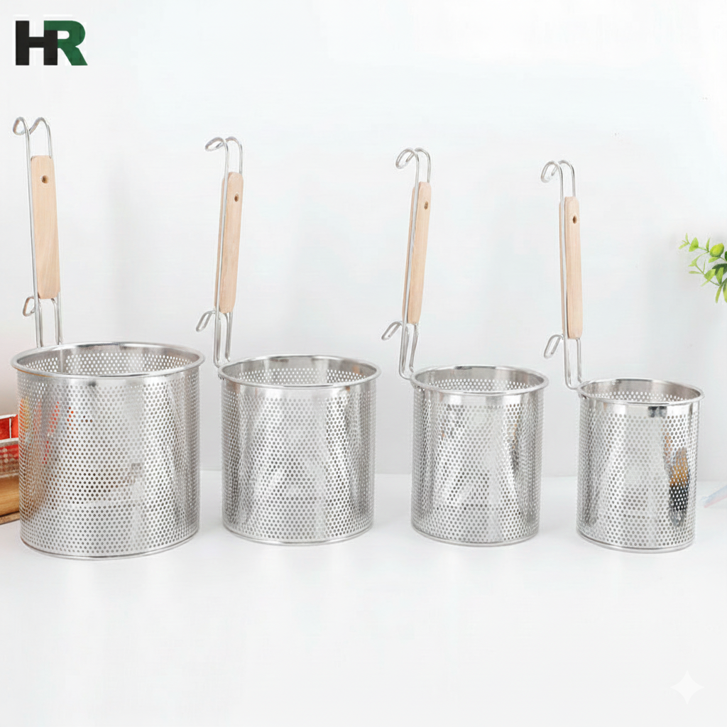 Pasta Strainer With Wooden Handle