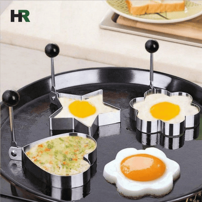 Egg Mold Steel 4‑PCS Set | Non‑Stick Cooking Rings