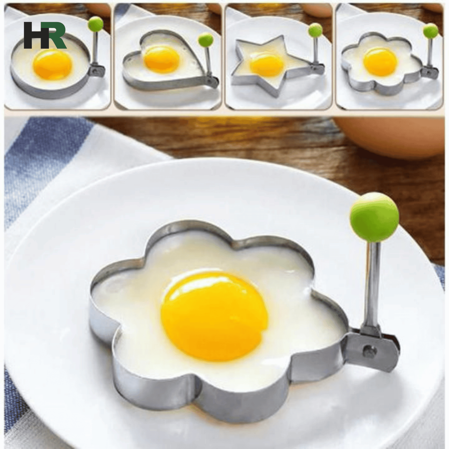 Egg Mold Steel 4‑PCS Set | Non‑Stick Cooking Rings