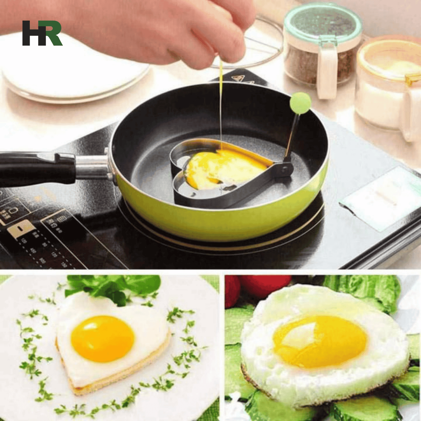 Egg Mold Steel 4‑PCS Set | Non‑Stick Cooking Rings