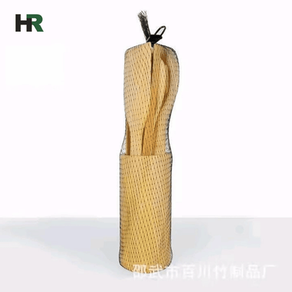 Kitchen Kit Bamboo Non‑Stick Frying Pan Spatula & Rice Spoon | Heat Resistant Cooking Tool