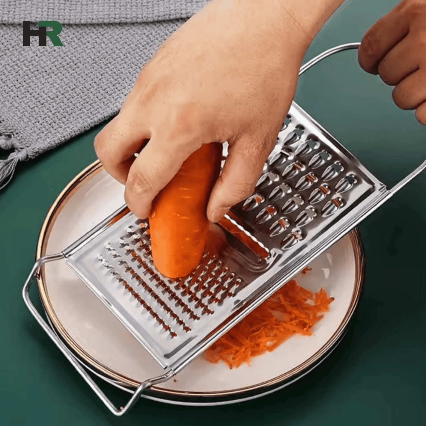 Stainless Steel Multi‑Function Grater | Kitchen Vegetable Slicer for Potato & Carrot