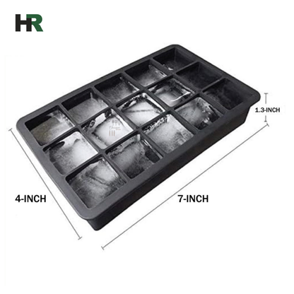 Silicone Ice Cube Maker 15-Cavity