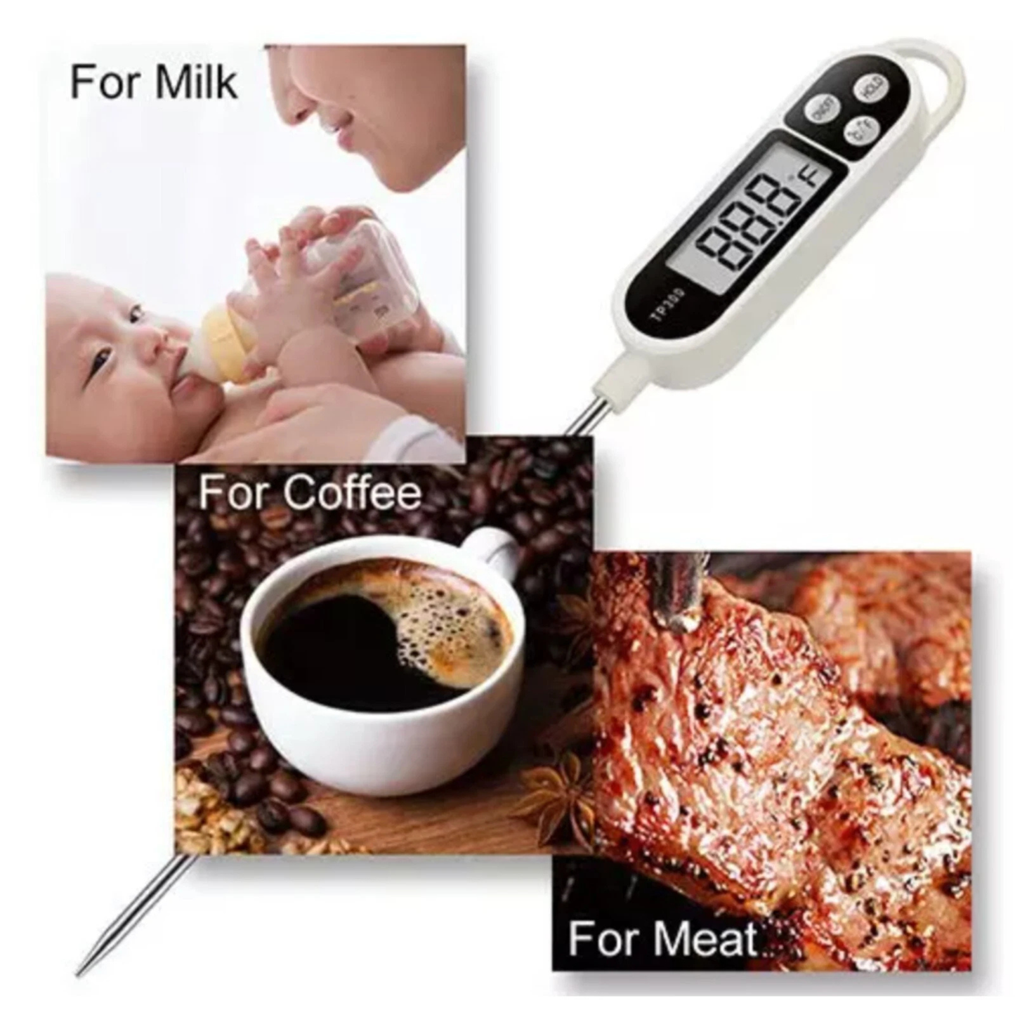 Food Thermometer TP300 Digital Kitchen
