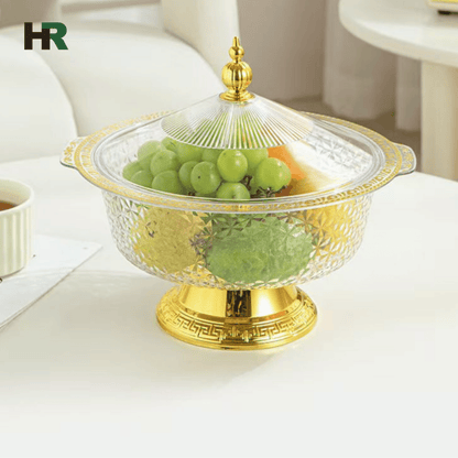 Acrylic Fruit Bowl with Stand | Elegant Kitchen & Dining Accessory
