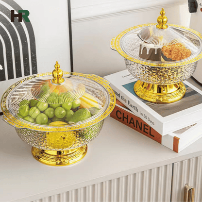Acrylic Fruit Bowl with Stand | Elegant Kitchen & Dining Accessory