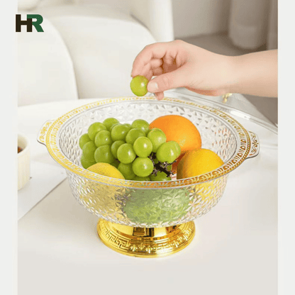 Acrylic Fruit Bowl with Stand | Elegant Kitchen & Dining Accessory
