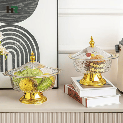 Acrylic Fruit Bowl with Stand | Elegant Kitchen & Dining Accessory