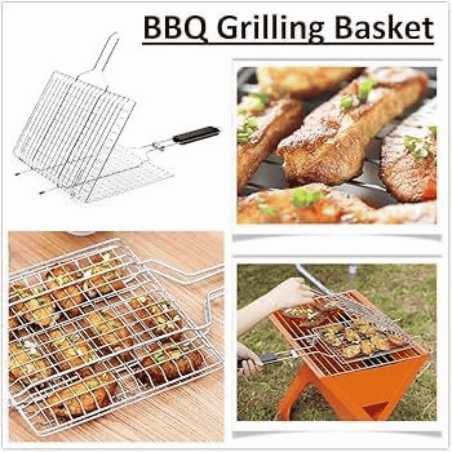 Barbecue Fish / Chicken Wire Grill | Thick Wire | 3 Sizes Available