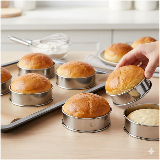 Bun Ring Stainless Steel With Rolled Edges