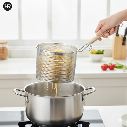 Pasta Strainer With Wooden Handle