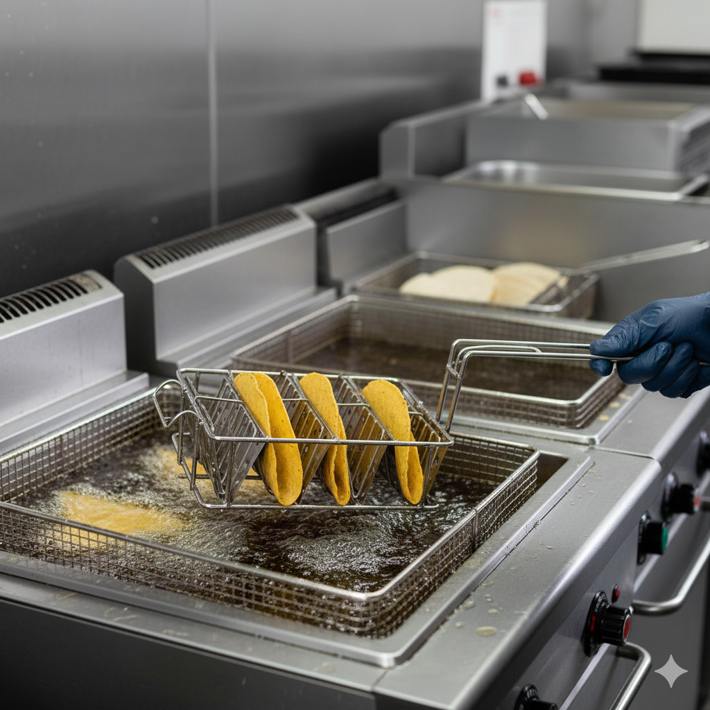 4 Shells Deep Fryer Taco Rack