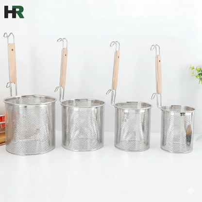 Pasta Strainer With Wooden Handle