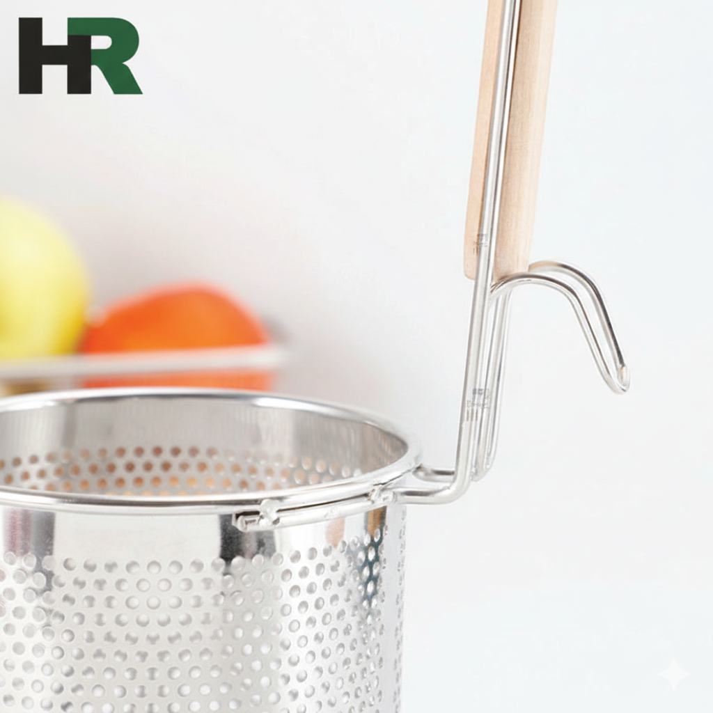 Pasta Strainer With Wooden Handle