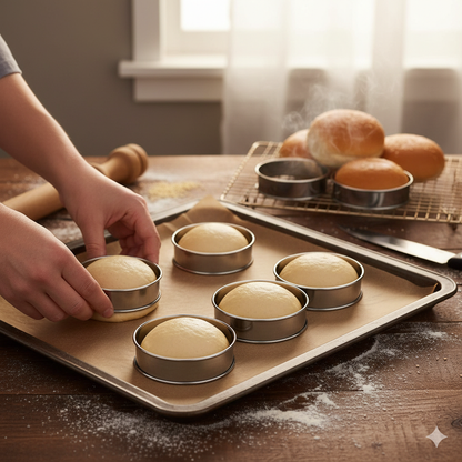 Bun Ring Stainless Steel With Rolled Edges