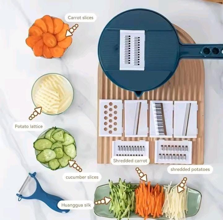 Vegetable Cutter Multi-Functional Potatoes Manual Cut Shred Slicer
