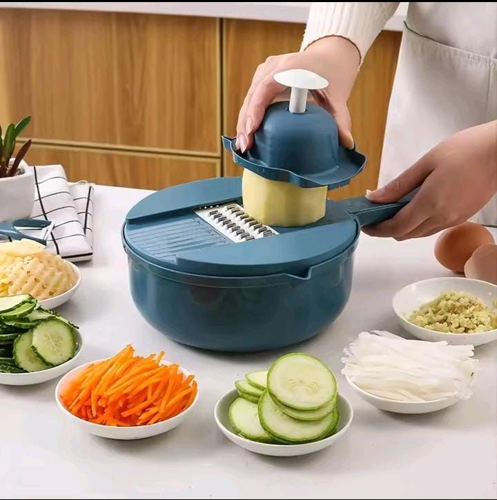 Vegetable Cutter Multi-Functional Potatoes Manual Cut Shred Slicer