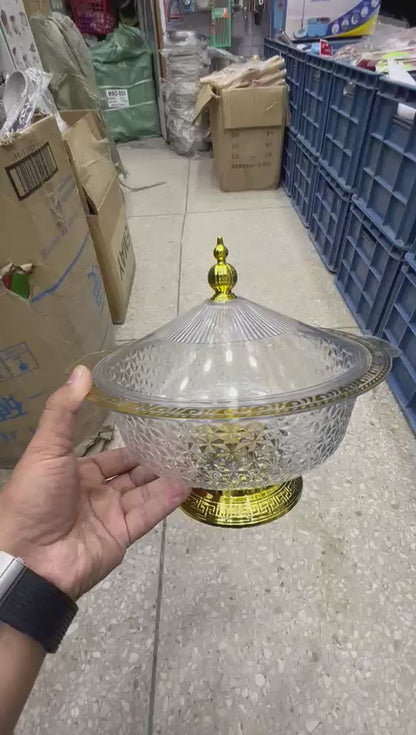 Acrylic Fruit Bowl with Stand | Elegant Kitchen & Dining Accessory